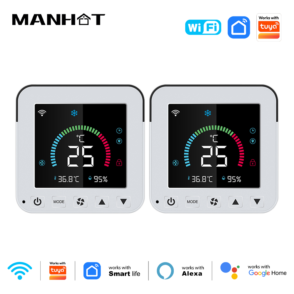 Smart Home Thermostat - MANHOT ثيرموستات ذكي واي فاي لتكييف
