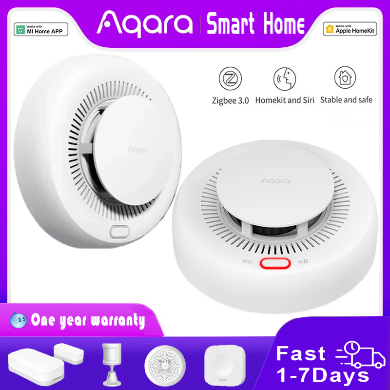 Smart Home Xiaomi App - جديد Aqara كاشف الدخان زيجبي الذكية
