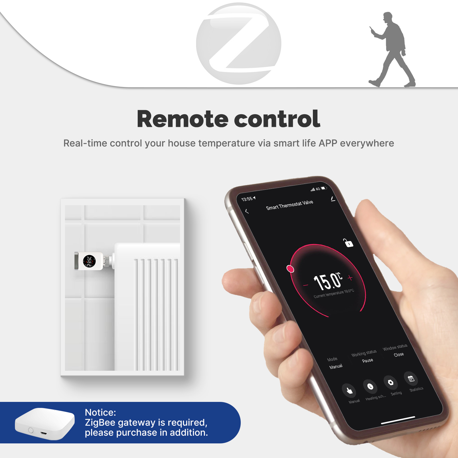 MOES Tuya Smart Wifi/ZigBee صم - مراجعة Smart Home Thermostat وسعره