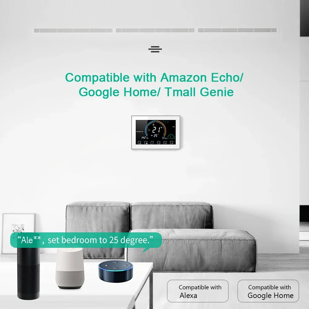 ثيرموستات ذكي قابل للبرمجة يعم - مراجعة Smart Home Thermostat وسعره