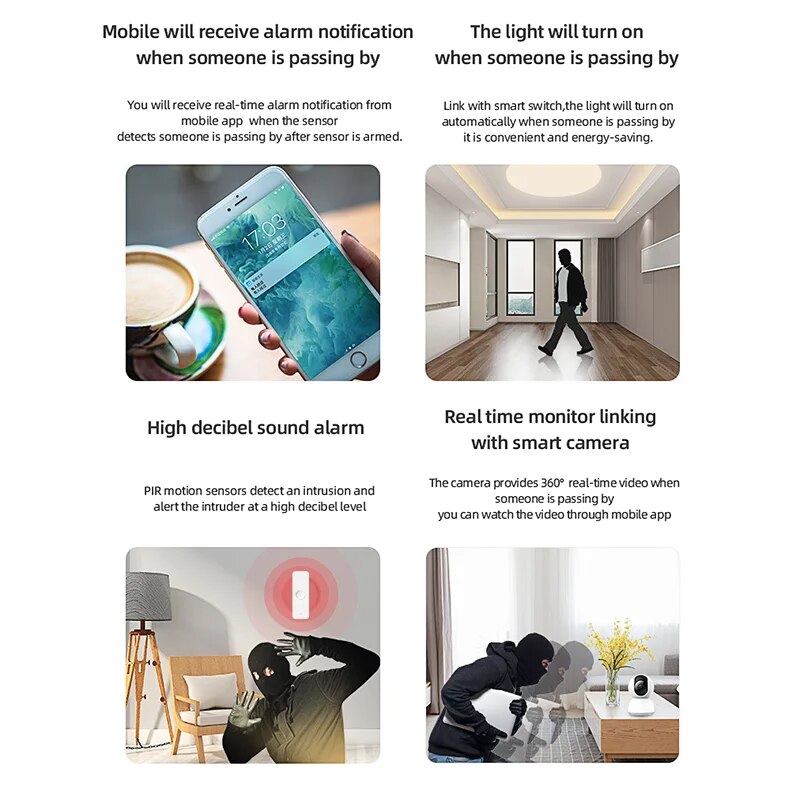 Tuya WiFi Zigbee PIR محس حركة  - مراجعة Smart Home Outdoor وسعره