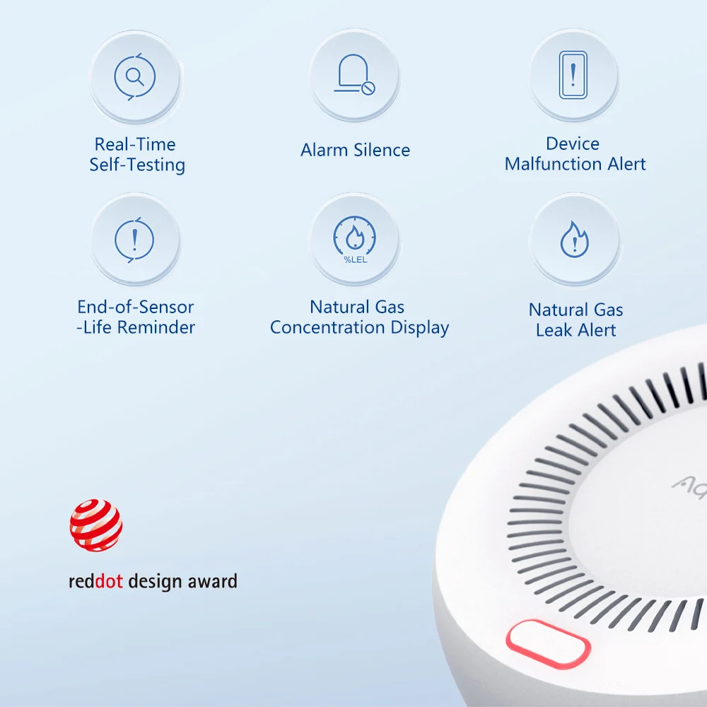 Aqara كاشف الغاز الطبيعي الذكي - مراجعة Smart Home Xiaomi App وسعره