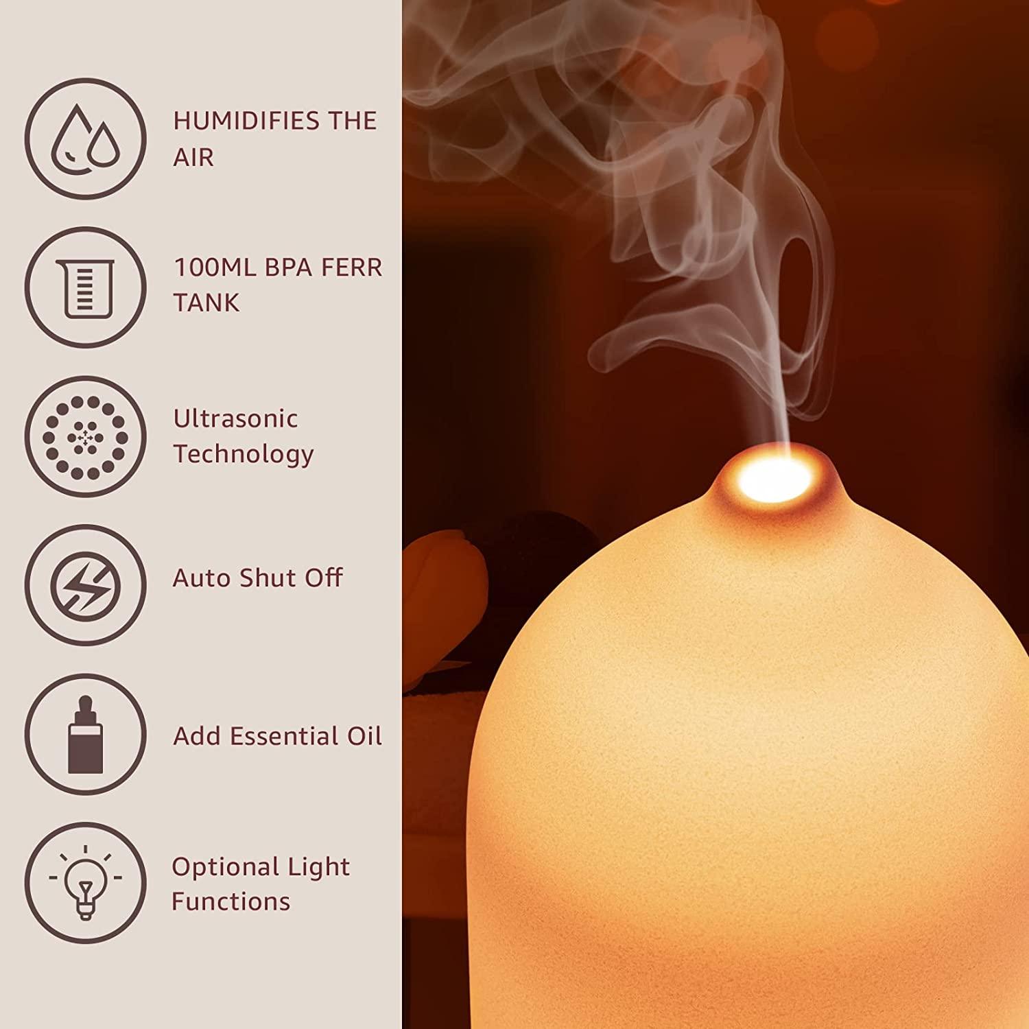 100 مللي موزع الزيوت العطرية ا - مراجعة Smart Home Fragrance Diffuser وسعره