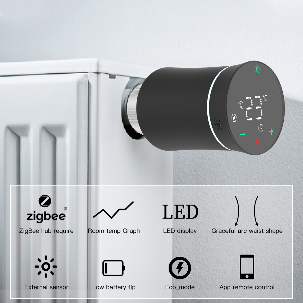 MOES زيجبي 3.0 TRV ترموستات تو - مراجعة Smart Home Thermostat وسعره
