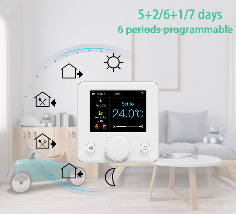 التدفئة الأرضية واي فاي ترموست - مراجعة Smart Home Thermostat وسعره