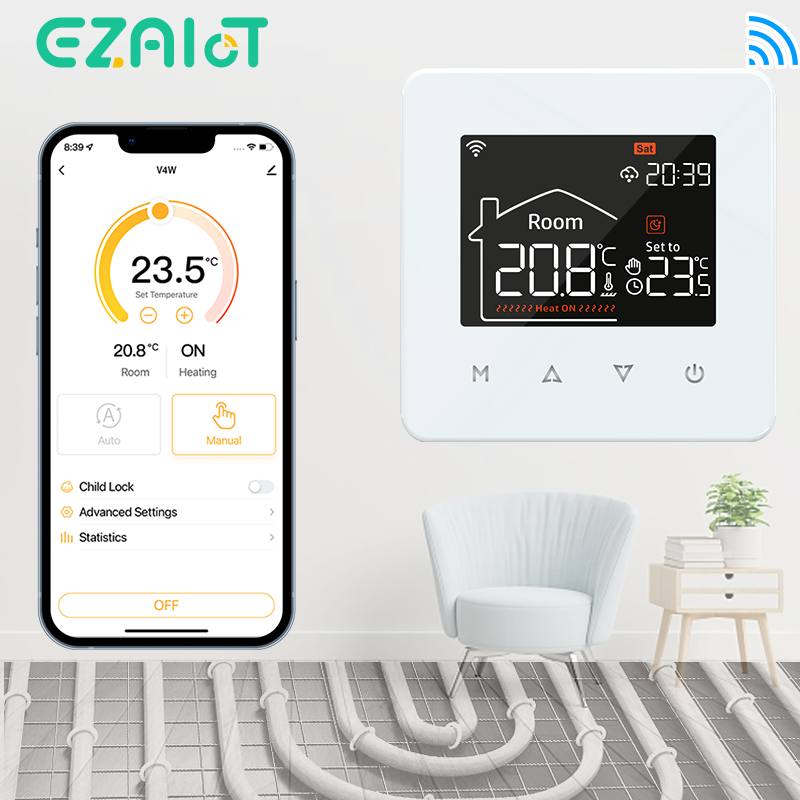 ترموستات تسخين الأرضية واي فاي - مراجعة Smart Home Thermostat وسعره