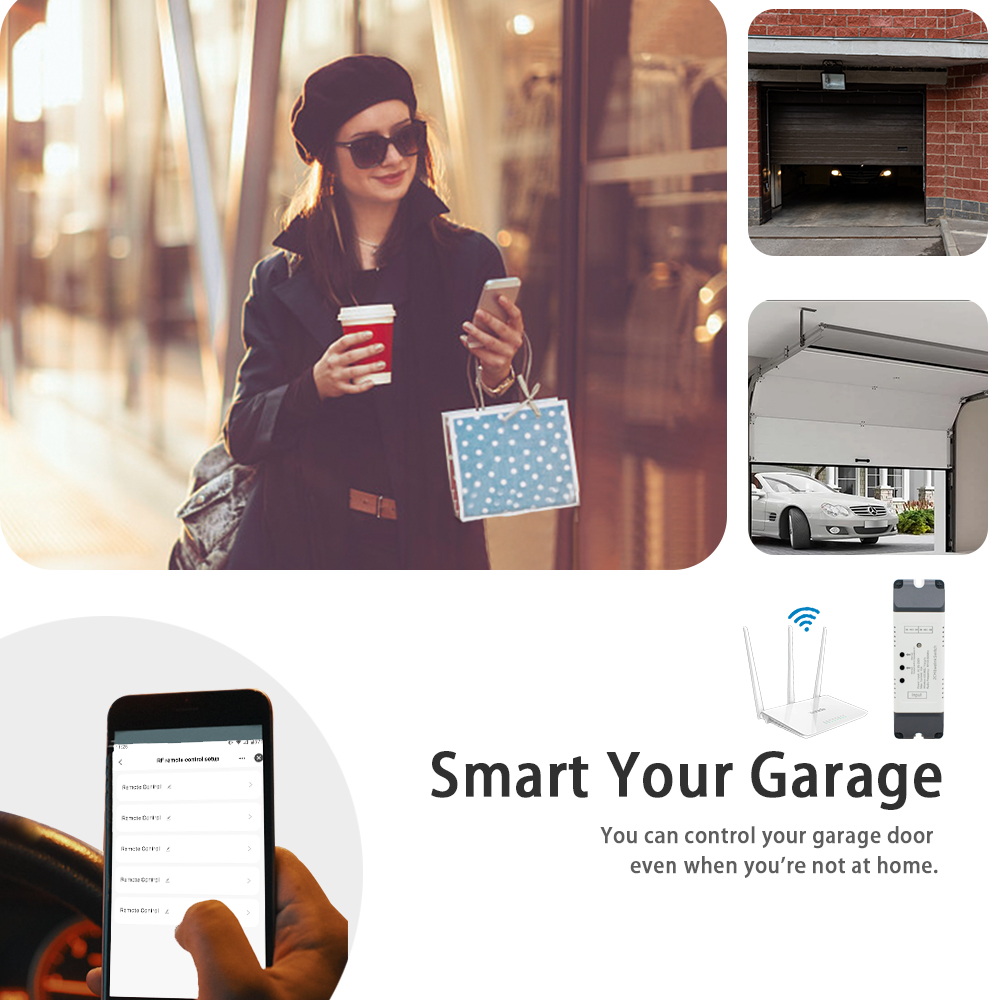 EWelink واي فاي التبديل الذكية - مراجعة Smart Garage Door Opener وسعره