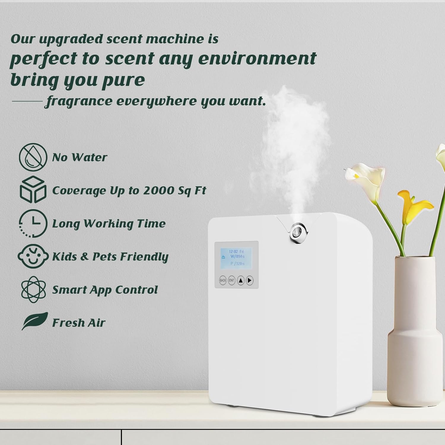 الناشرون الروائح 300 مللي WIFI - مراجعة Smart Home Fragrance Diffuser وسعره