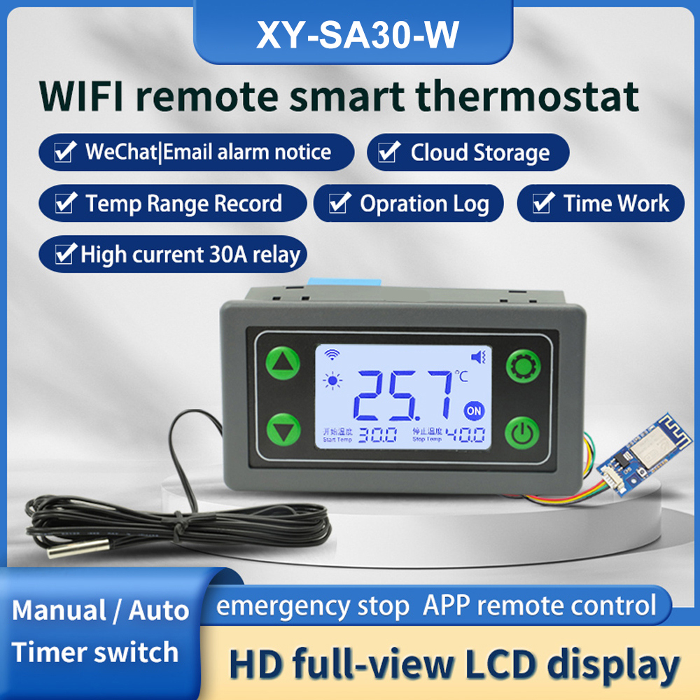ترموستات بشاشة رقمية ، وحدة تح - مراجعة Smart Home Thermostat وسعره