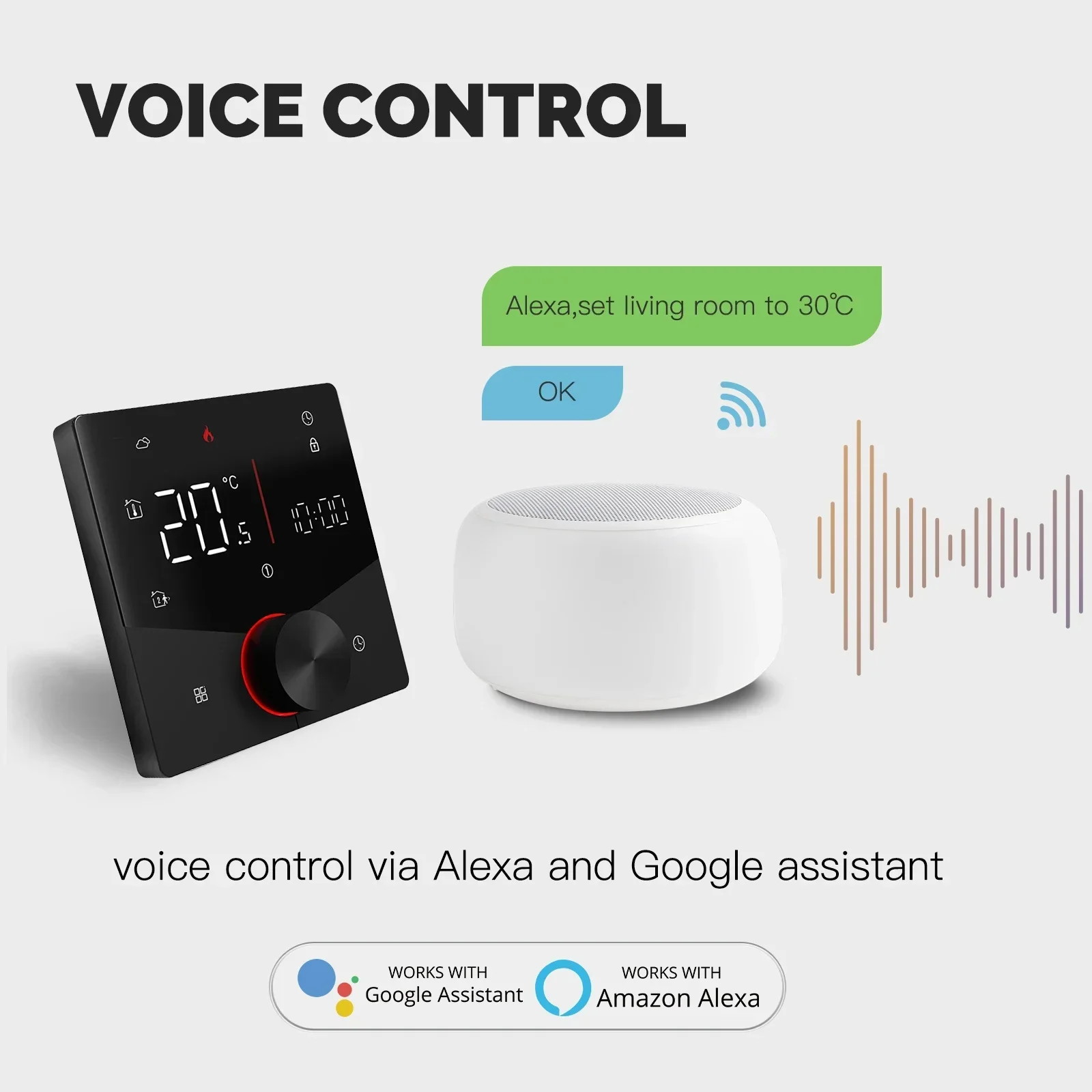 MOES Tuya WiFi مقبض ذكي ترموست - مراجعة Smart Home Thermostat وسعره