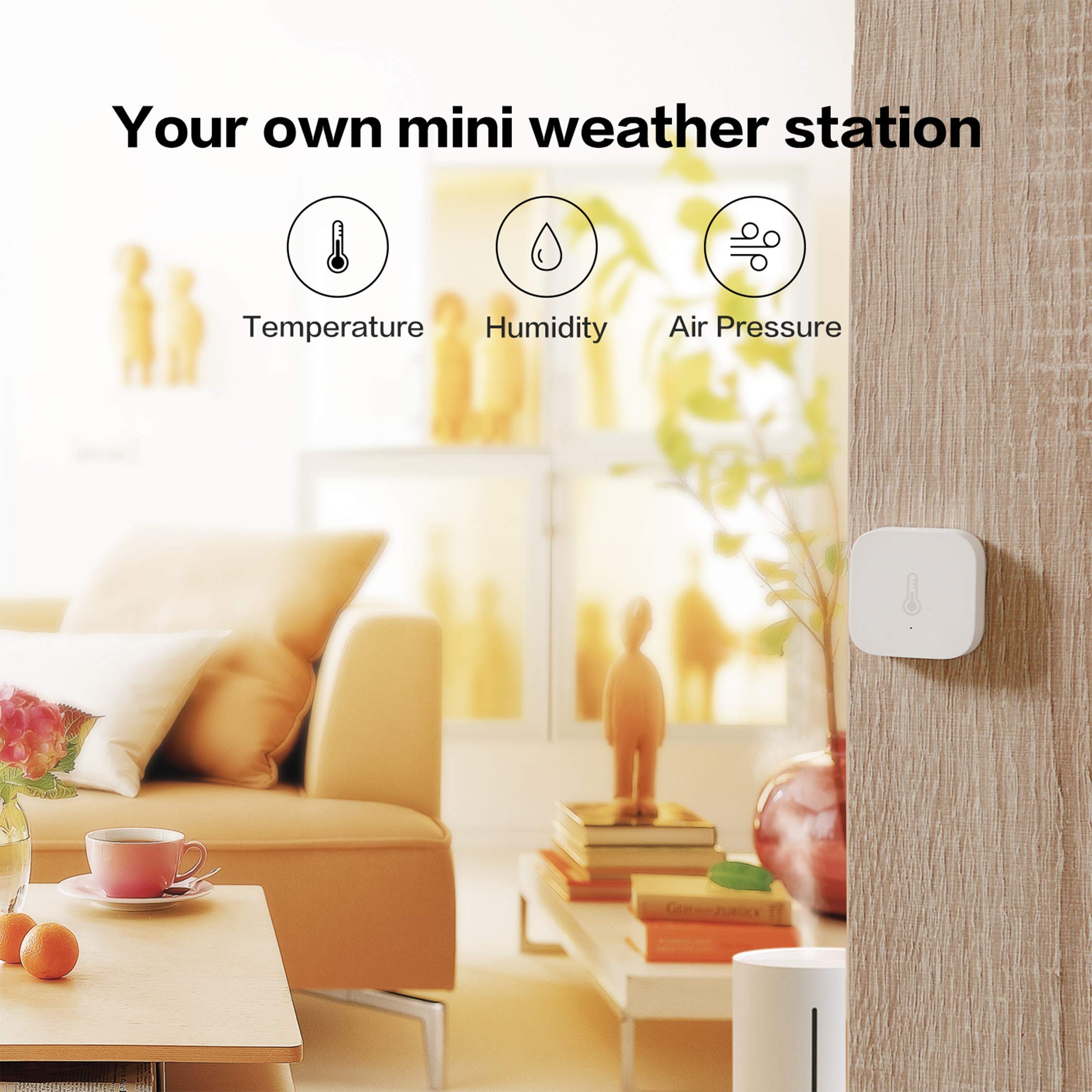 Aqara استشعار درجة الحرارة الذ - مراجعة Smart Home Xiaomi App وسعره